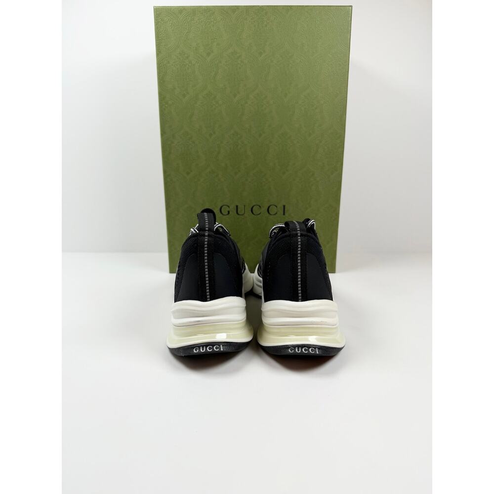 Size 7.5US - Gucci Run Knit Black Sneakers NEW - Picture 4 of 10